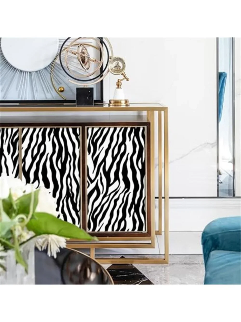 Zebra Print Peel Stick Wallpaper Black White Animal Print Self Adhesive